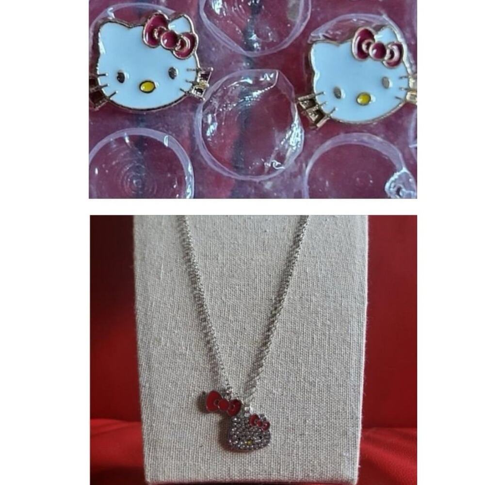 Necklace & earrings hello kitty necklace earring set
